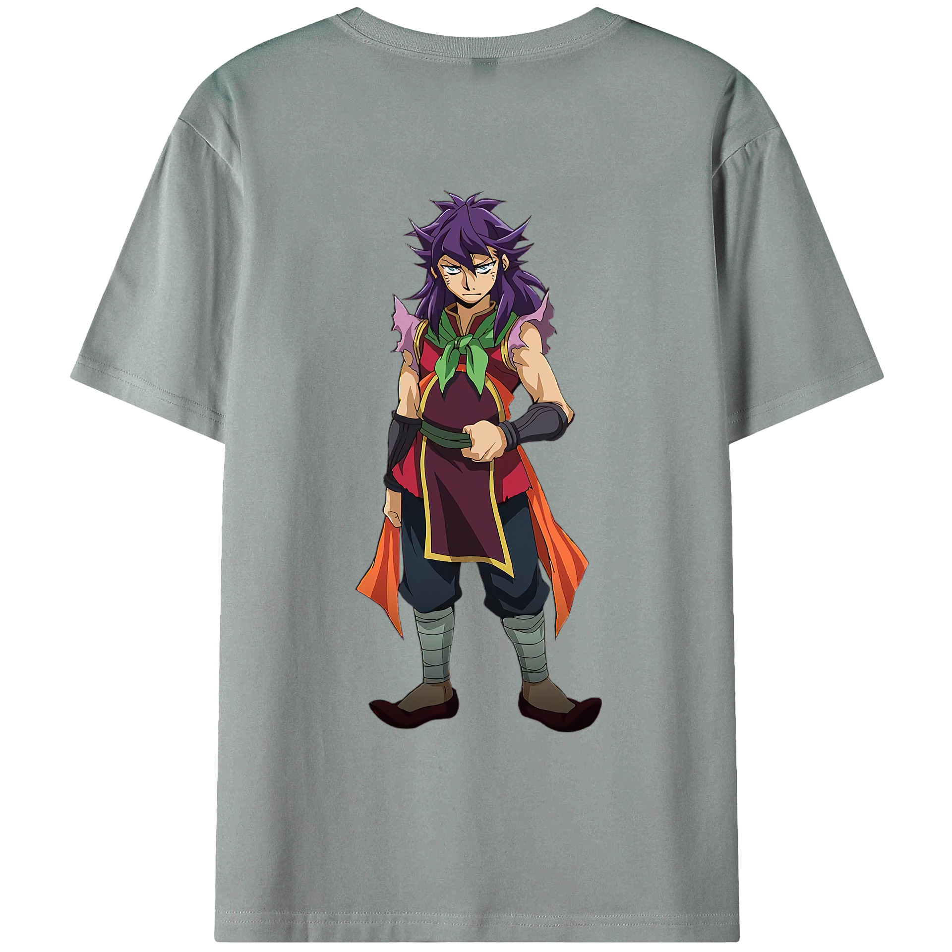 （画像用） 遊☆戯☆王 Yu-Gi-Oh! 綿100％ メンズ半袖Tシャツ（バックプリント） 通気性